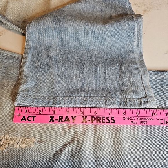 Calvin Klein Distressed Light Wash Flare Bootcut Jeans Women's W30 L32 - Picture 12 of 13